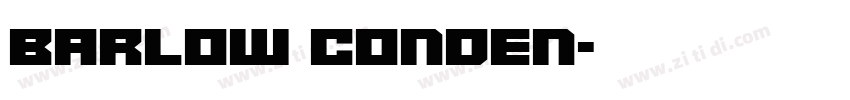 Barlow Conden字体转换